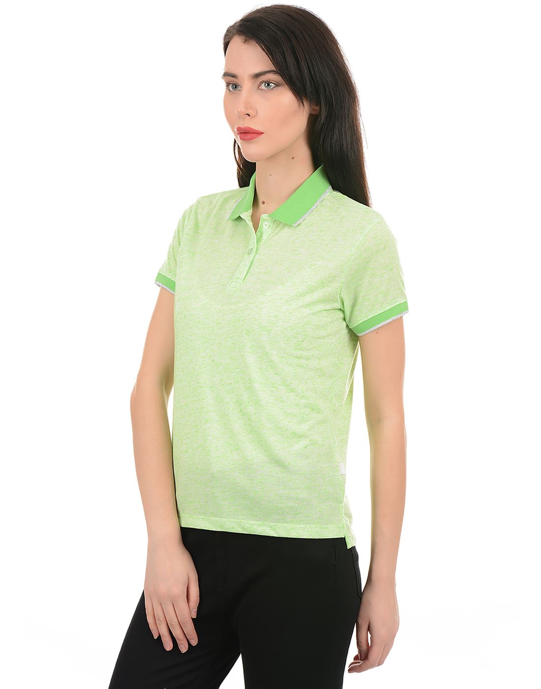 Pepe Jeans Women Casual Wear Green T-Shirt